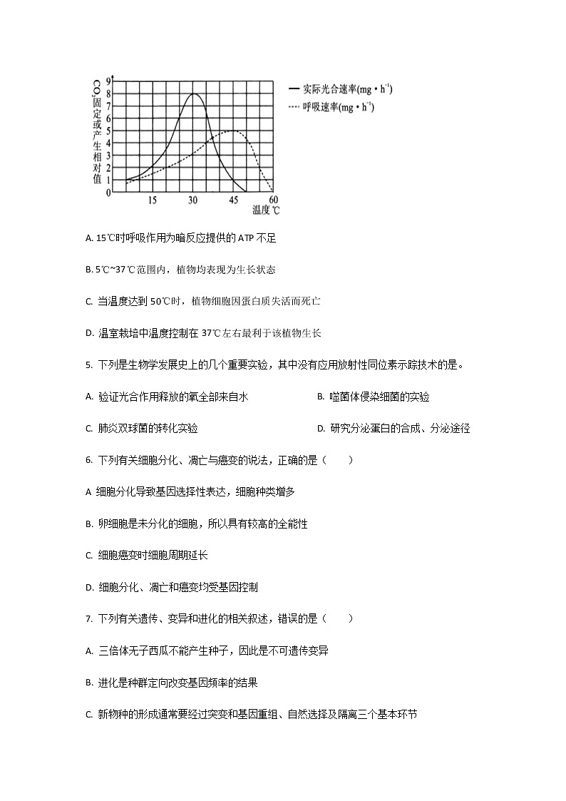 2021-2022学年广西钟山中学高二下学期第一次月考生物试题含答案第2页