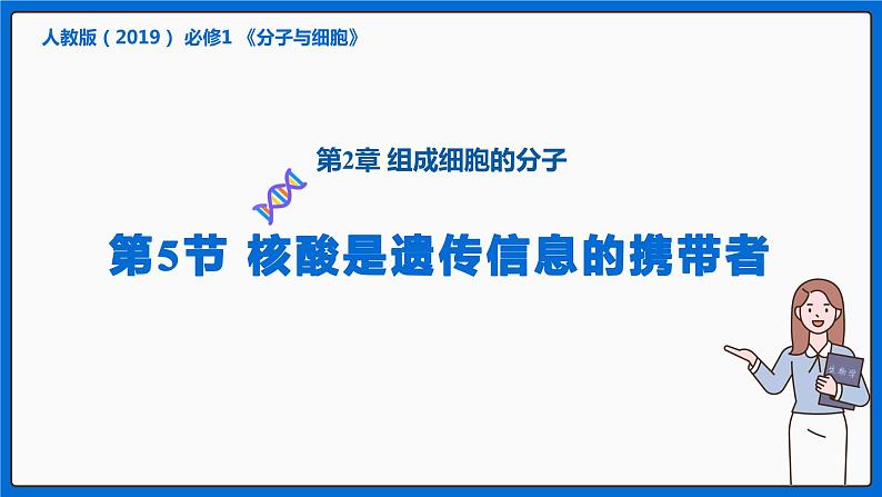 2.5 核酸是遗传信息的携带者课件-2022-2023学年高一上学期生物人教版（2019）必修1第1页