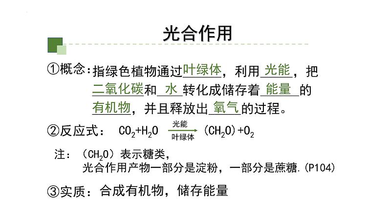 5.4.2 光合作用课件-2022-2023学年高一上学期生物人教版（2019）必修103