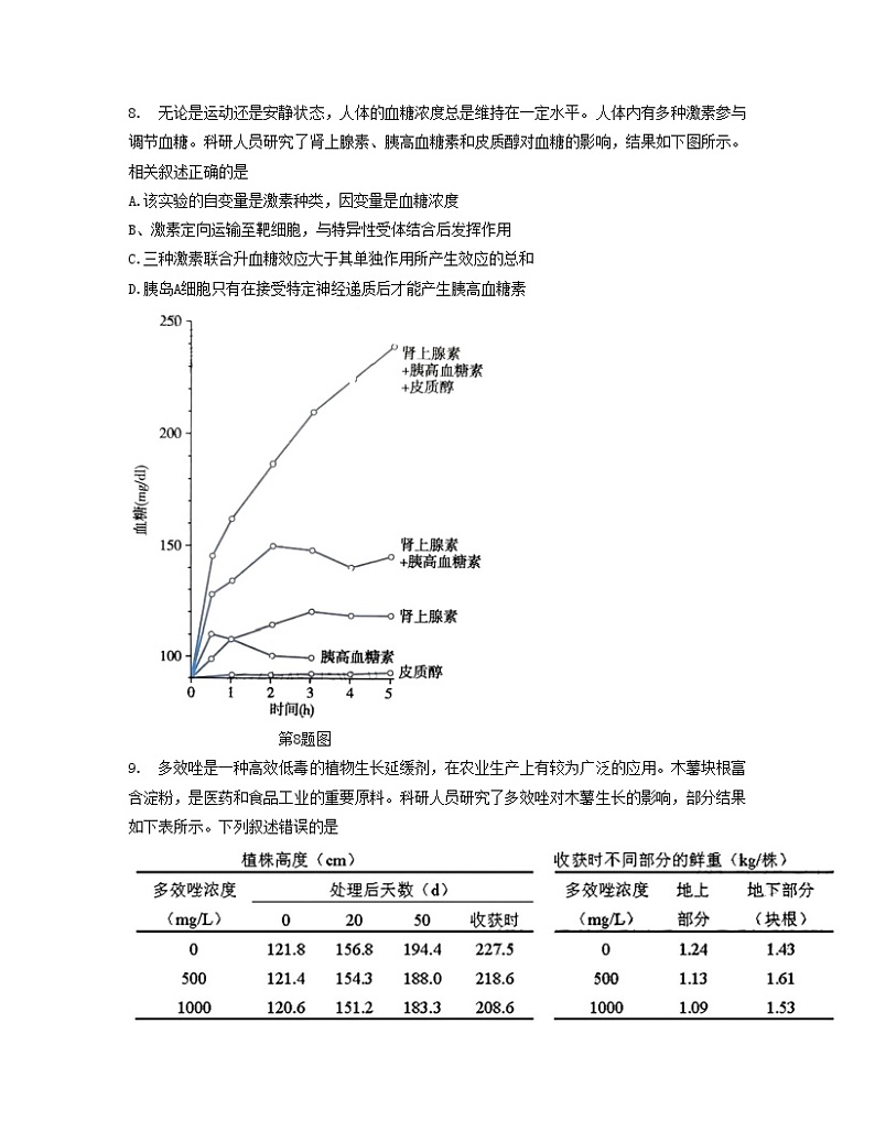 2023东莞高三上学期期末生物含答案第3页