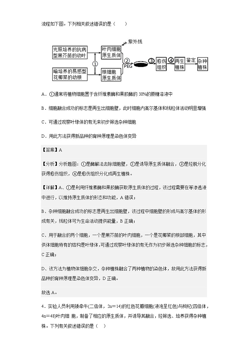 2022-2023学年河北省张家口市一中高二上学期期中生物试题含解析03
