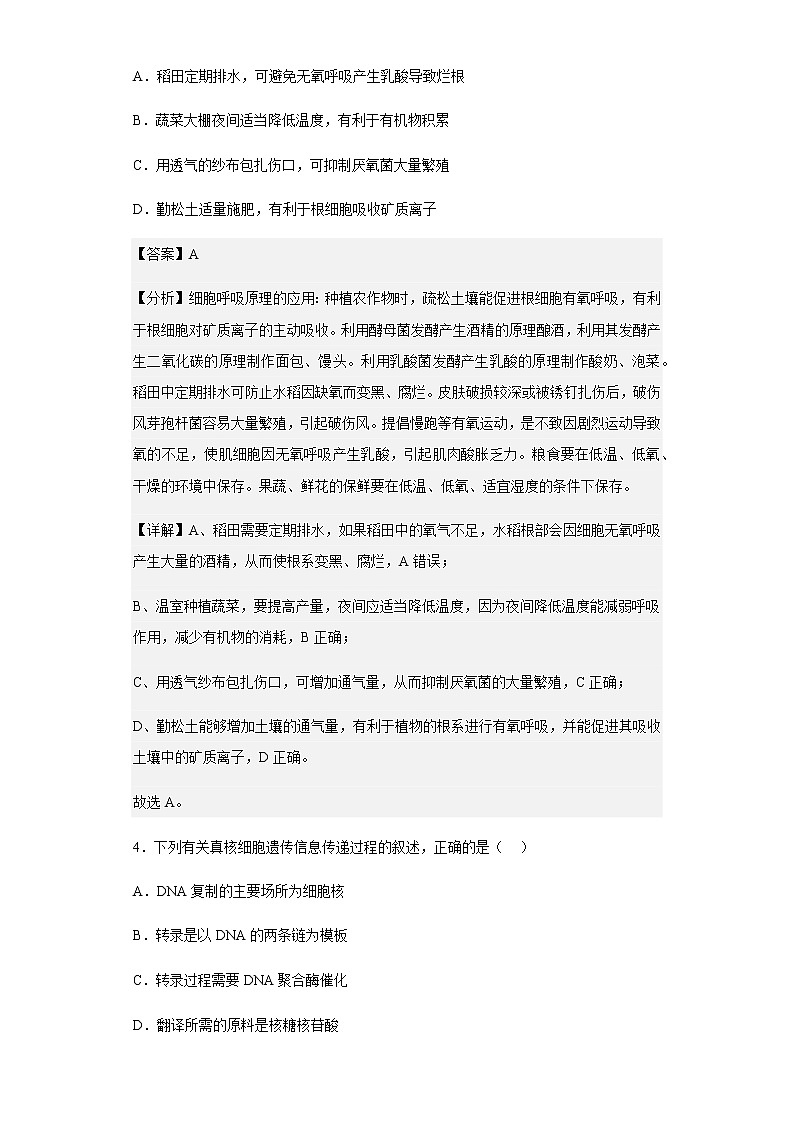 2022-2023学年陕西省安康市高二上学期期中生物试题含解析第2页