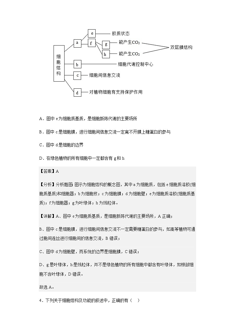 2022-2023学年甘肃省兰州市西北师大附中高三上学期期中生物试题含解析03