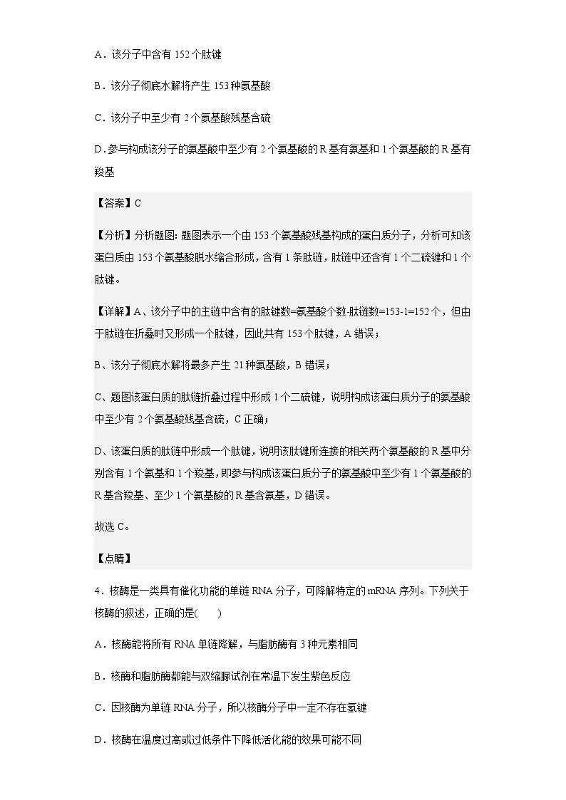 2022-2023学年江西省景德镇市高三上学期第一次质量检测试生物试题含解析03