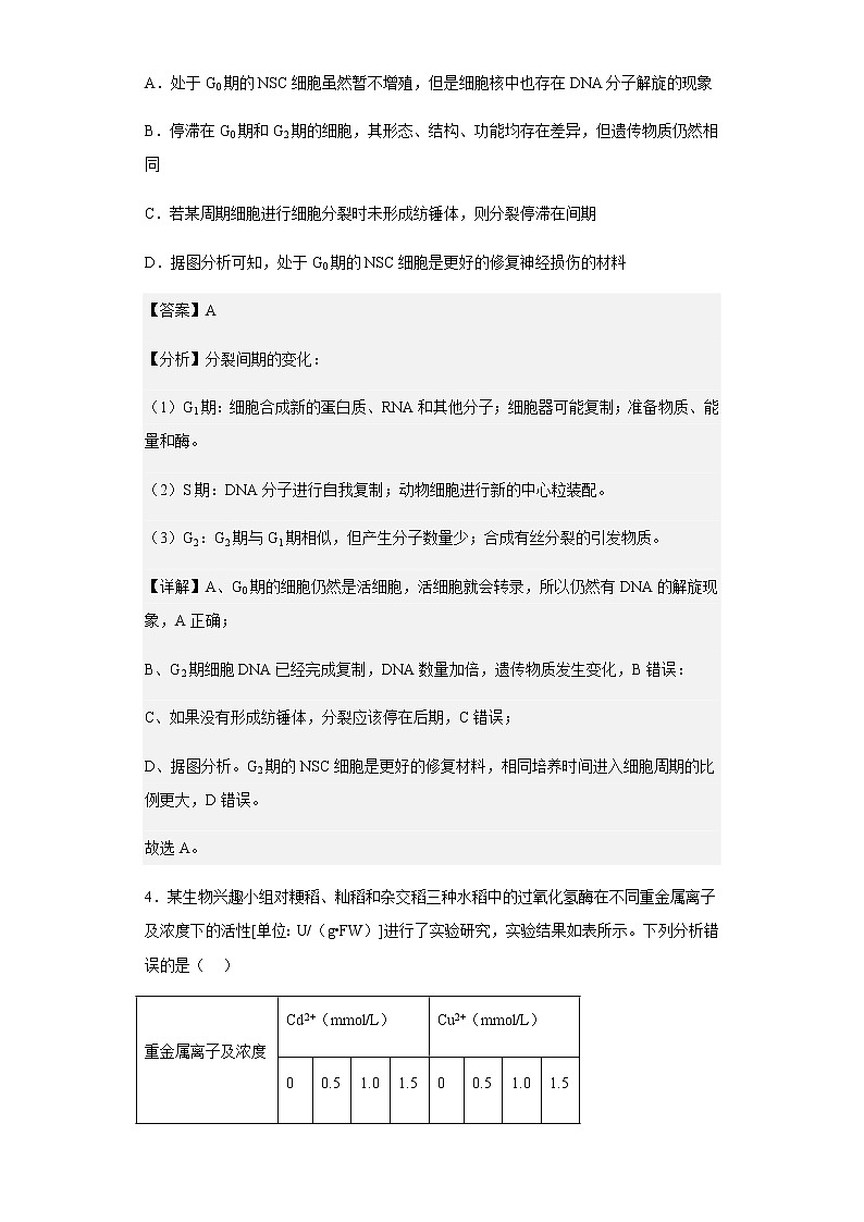 2022-2023学年重庆市永川北山中学高三上学期半期质量监测生物试题含解析03