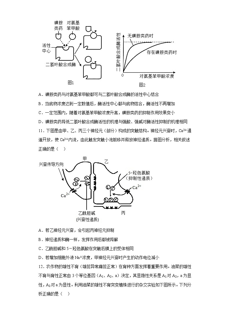 福建省福州第一中学2022-2023学年高三上学期高考第一次调研测试生物试题03