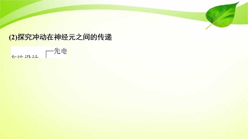 2022年高考生物复习：加强提升课件(七)反射弧中兴奋传导特点的实验探究(含解析)第5页