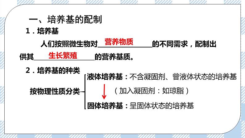 人教统编版高中生物选修三 第一章第2节  一 微生物的培养技术及应用 课件+教案04