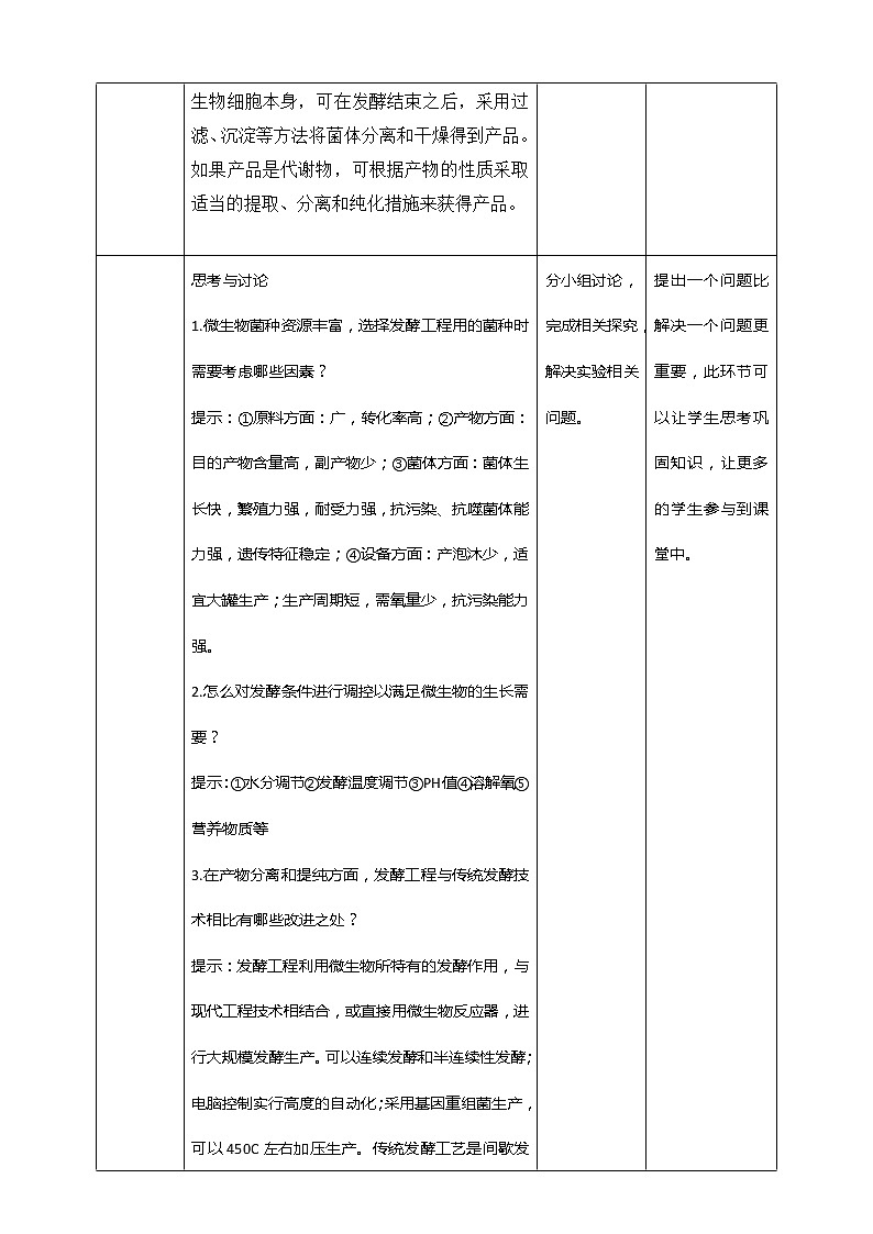 人教统编版高中生物选修三 第一章第3节  发酵工程及其应用 课件+教案03