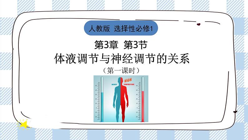 3.3 体液调节与神经调节的关系 2课时课件＋课时作业（原卷＋解析卷）01