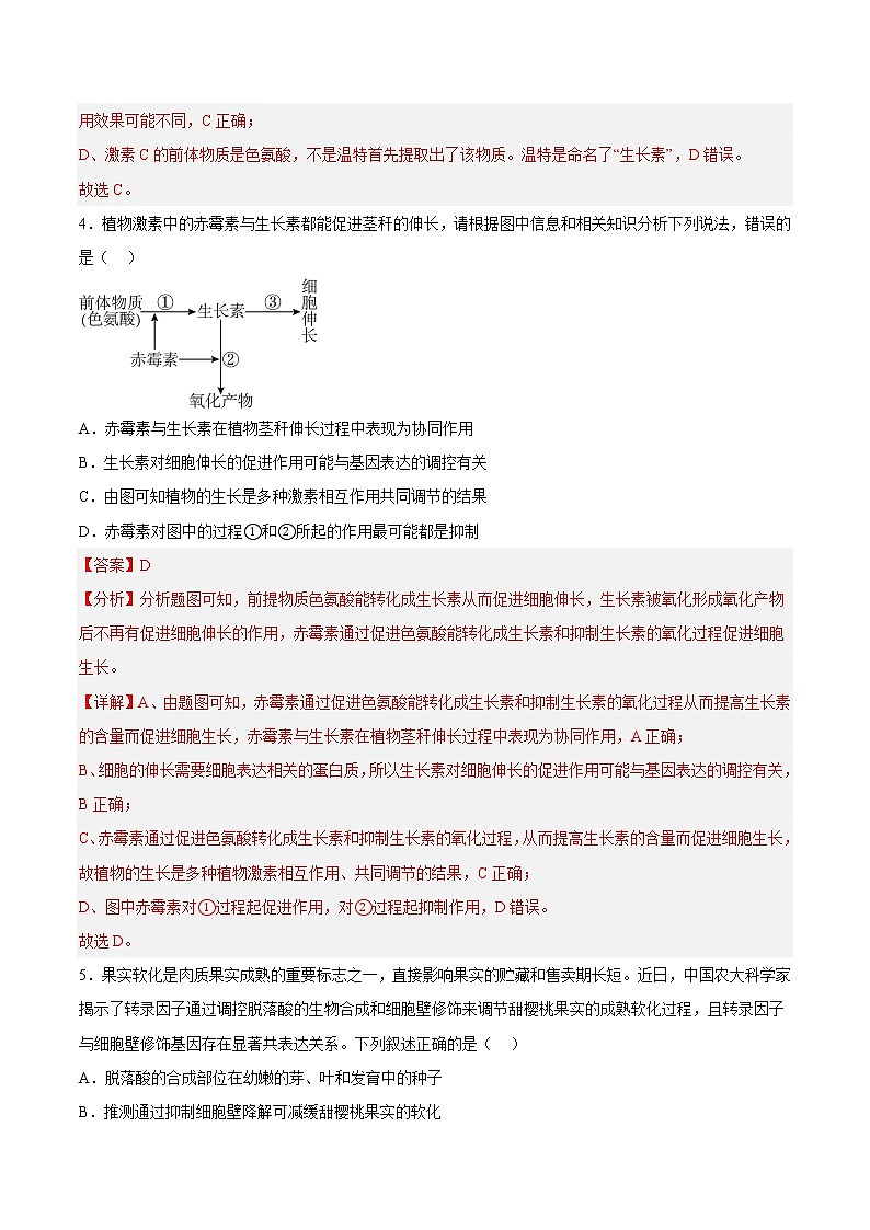 5.2 其他植物激素 课件＋课时作业（原卷＋解析卷）03