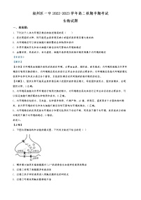 2022-2023学年四川省宜宾市叙州区一中高二上学期期中生物试题  （解析版）