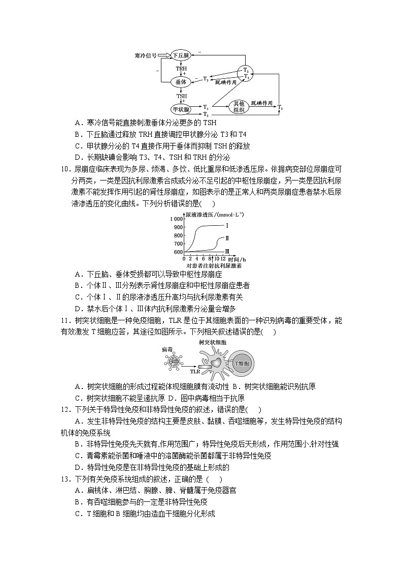 2022-2023学年福建省厦门市湖滨中学高二上学期期中考试生物试题03