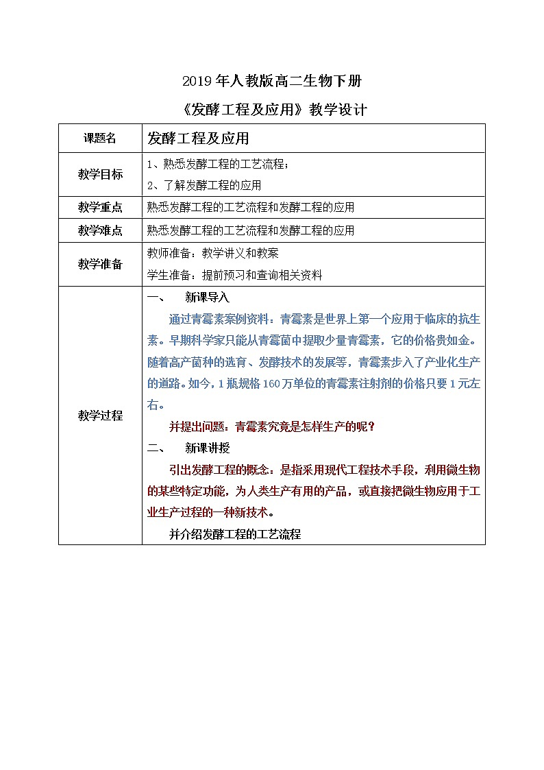 第三节   《发酵工程及其应用》PPT课件+教案01