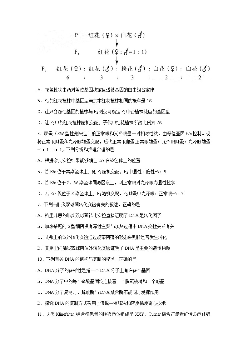 2022-2023学年河南省新未来联盟高三上学期12月联考试题生物Word版含解析03