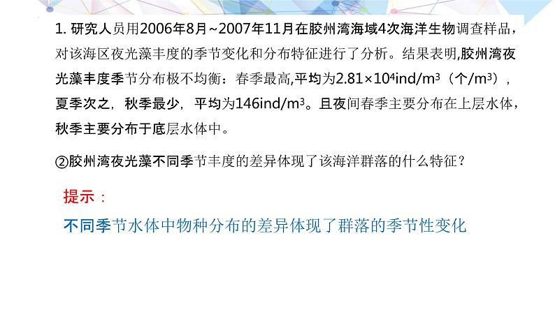 2023届高三生物专题复习课件：神秘的 “蓝色眼泪”—— 关于“荧光海滩”的探究第6页