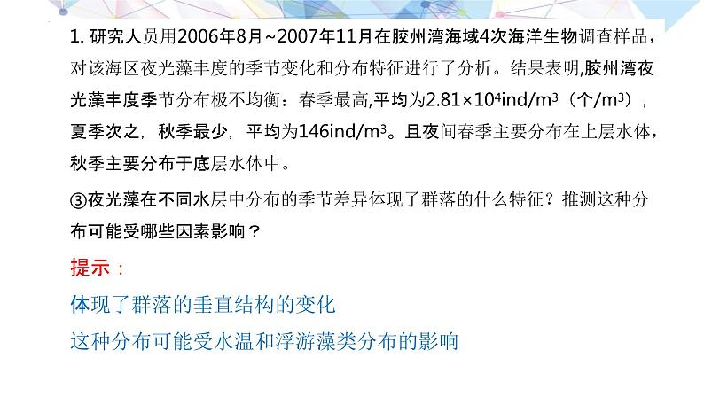 2023届高三生物专题复习课件：神秘的 “蓝色眼泪”—— 关于“荧光海滩”的探究第7页