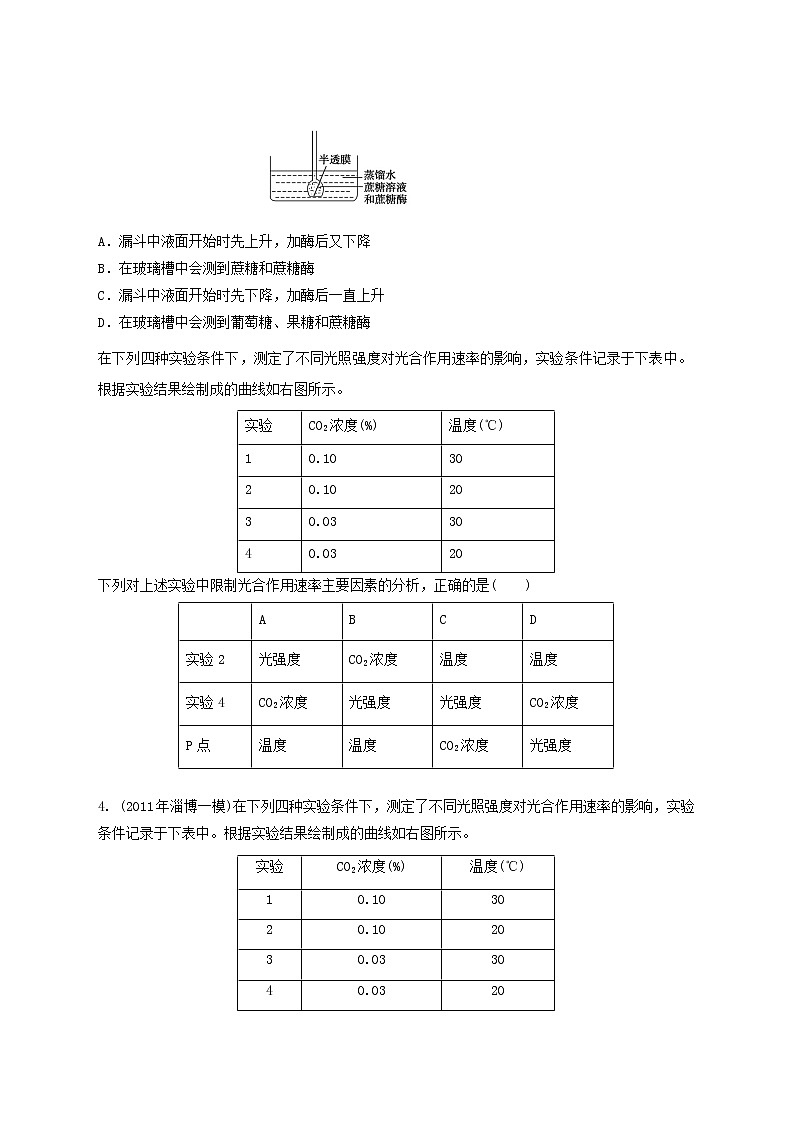 高中生物二轮复习专题练习27：细胞的代谢第2页