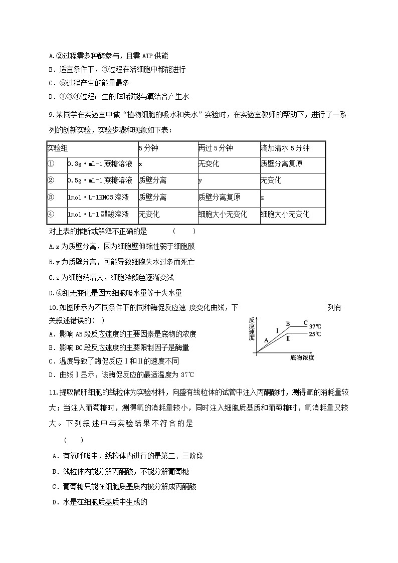 高中生物二轮复习专题练习7：细胞的代谢第3页
