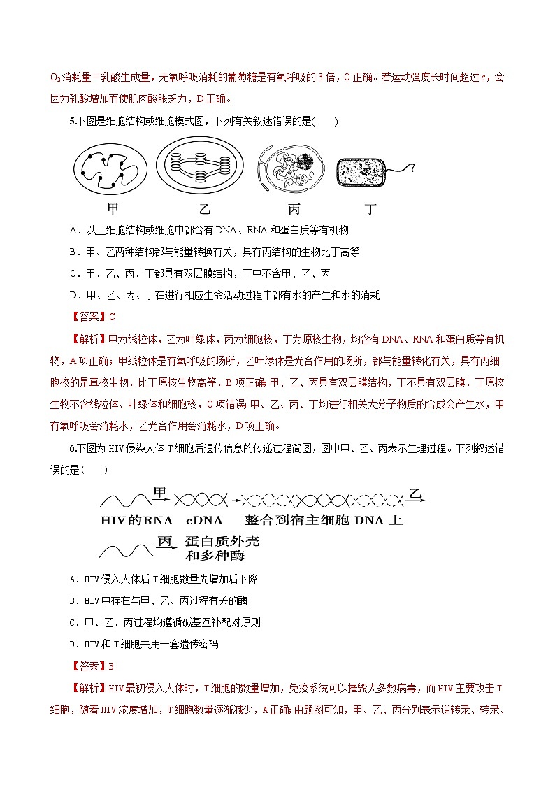 生物-2022-2023学年高三下学期开学摸底考试卷（天津专用）03