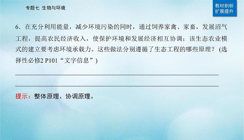 2023届高考生物二轮复习生态系统及环境保护课件第6页