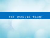 2023届高考生物二轮复习生物的变异与进化课件