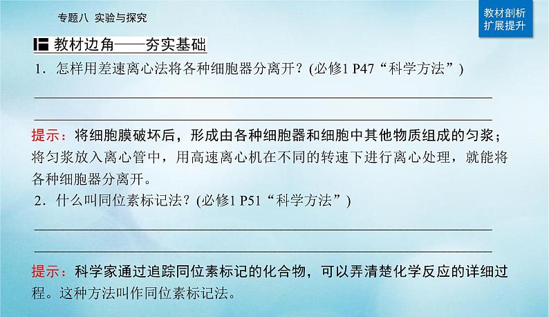 2023届高考生物二轮复习实验与探究课件第3页