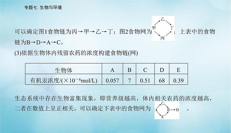 2023届高考生物二轮复习高考命题热点八营养结构和能量传递相关计算课件第4页