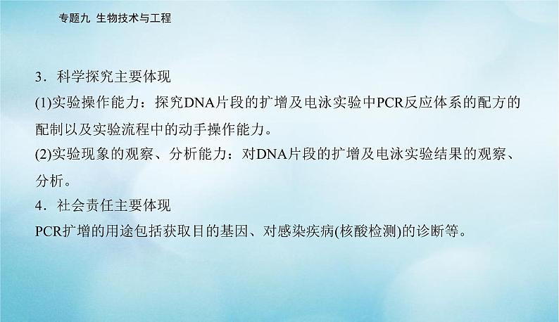 2023届高考生物二轮复习高考命题热点十荧光定量PCR技术课件03