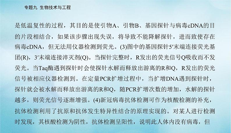 2023届高考生物二轮复习高考命题热点十荧光定量PCR技术课件07