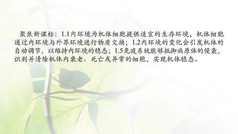 2023届高考生物二轮复习人体的内环境与稳态课件第2页