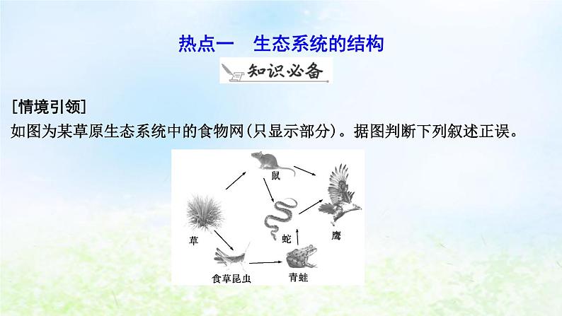 2023届高考生物二轮复习第15讲生态系统的结构与功能课件第6页