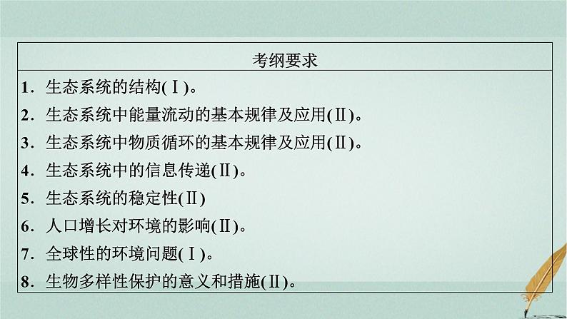 2023届高考生物二轮复习生态系统与生态环境保护课件05