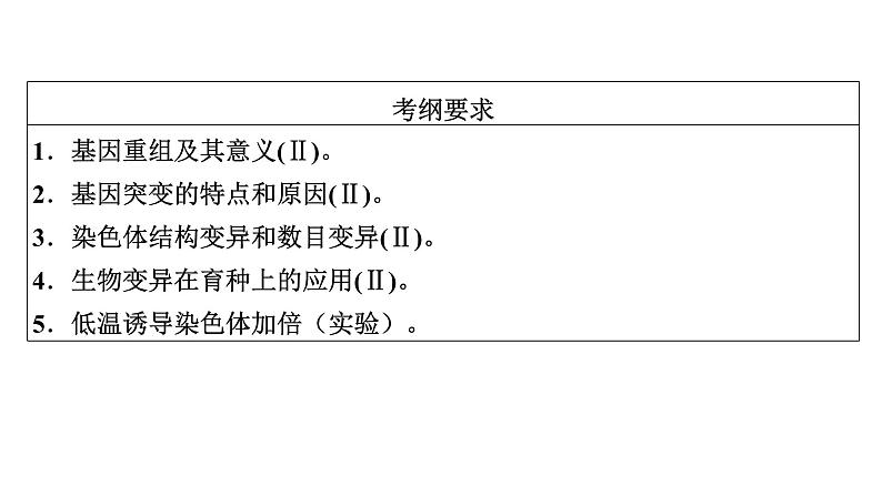 2023届高考生物二轮复习生物的变异课件06