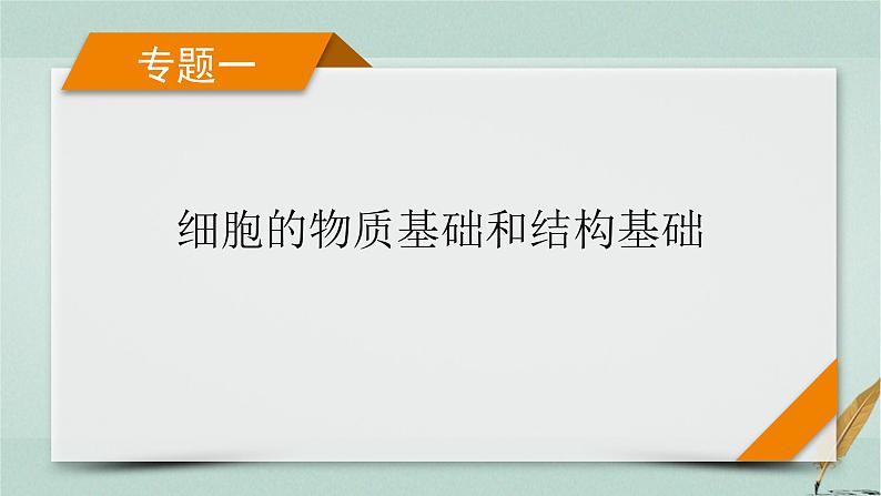 2023届高考生物二轮复习细胞的结构基础课件第1页