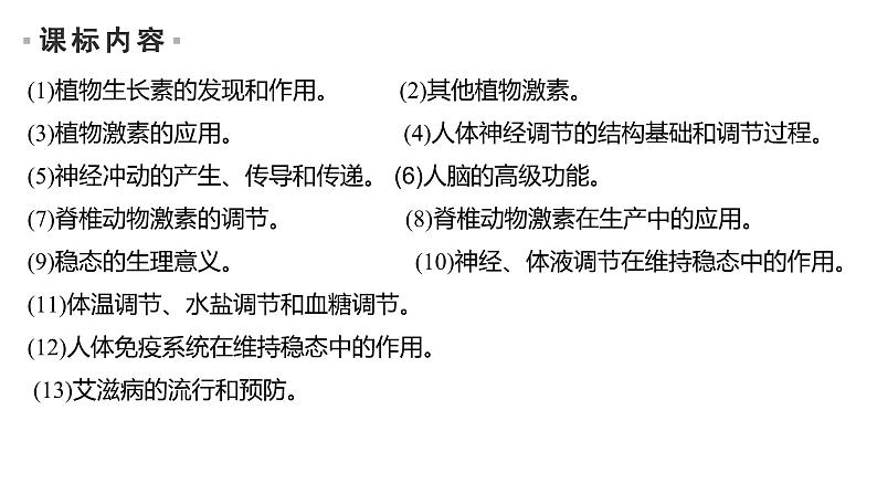 2023届高考生物二轮复习个体生命活动的调节课件第2页