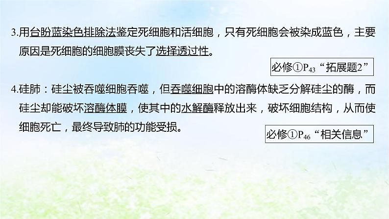 2023届高考生物二轮复习细胞的分子组成、结构和物质运输课件课件07