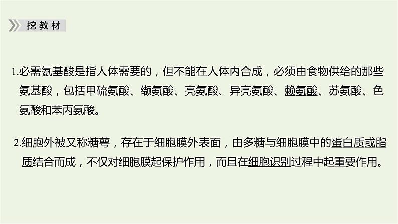 2023届高考生物二轮复习细胞的分子组成、结构和物质运输课件06