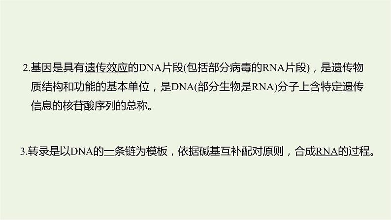 2023届高考生物二轮复习遗传的分子基础、变异与进化课件07