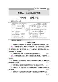 2023届高考生物二轮复习专题6微专题1发酵工程学案