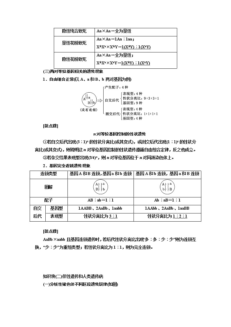 2023届高考生物二轮复习系统大概念——基因的分离和重组产生多种多样的基因组合学案第2页