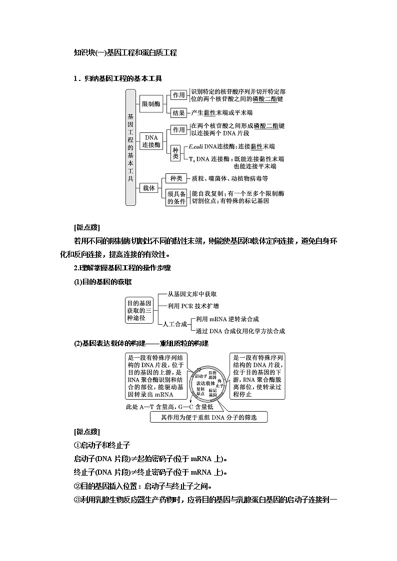 2023届高考生物二轮复习系统大概念——利用现代生物科技获得有用的产品学案第2页