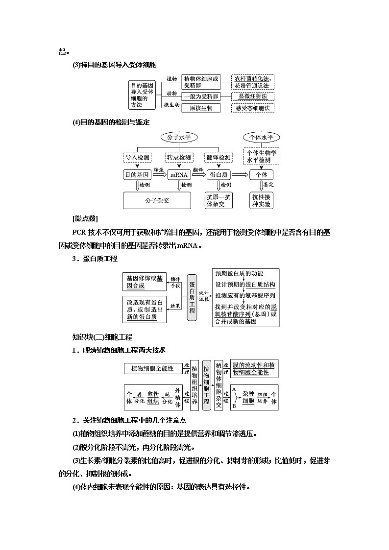 2023届高考生物二轮复习系统大概念——利用现代生物科技获得有用的产品学案第3页