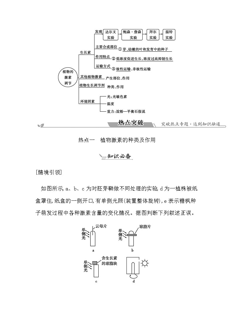 2023届高考生物二轮复习第13讲植物的激素调节学案第2页