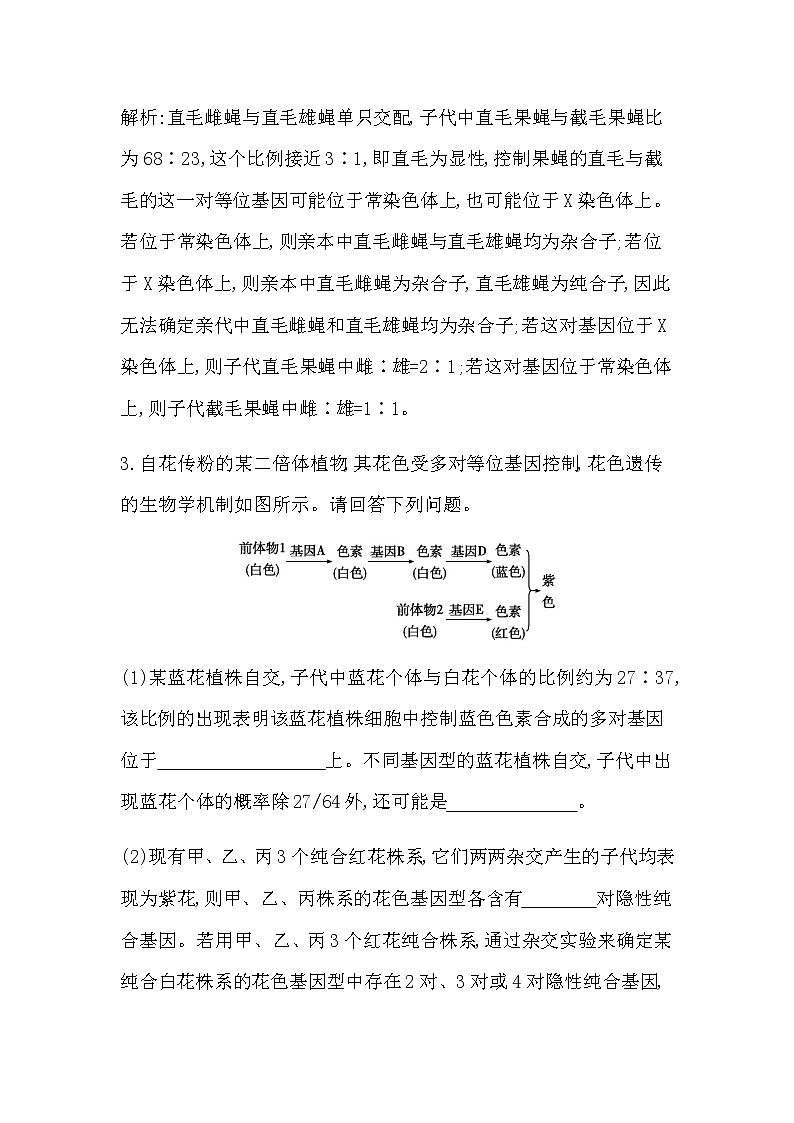 2023届高考生物二轮复习热点2基因在染色体上的判断学案第3页