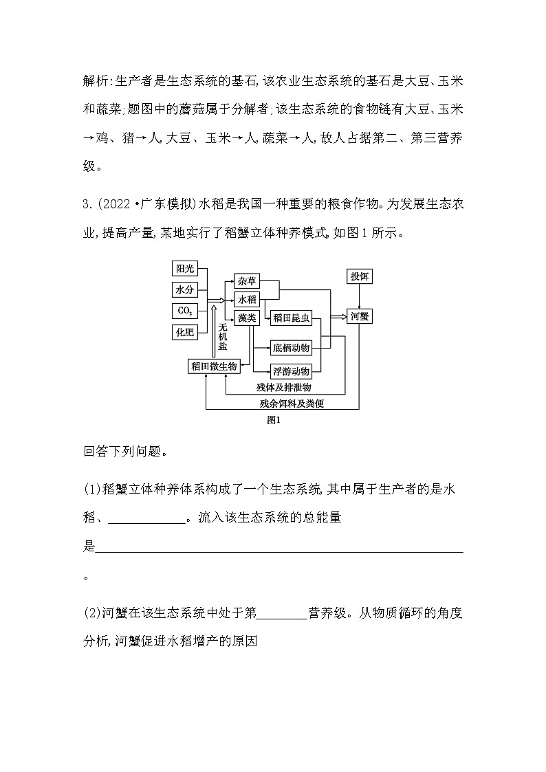 2023届高考生物二轮复习热点5生态农业与环境治理学案03
