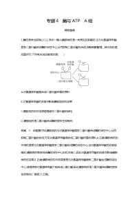 2023届高考生物二轮复习酶与ATP 作业含答案