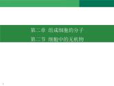 2.2 细胞中的无机物课件2022-2023学年高一上学期生物人教版必修1