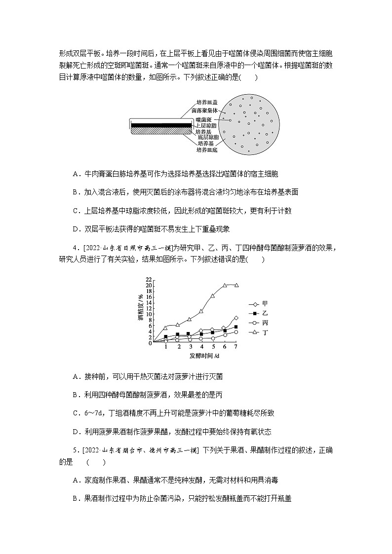2023届高考生物二轮复习发酵工程作业（不定项）含答案第2页