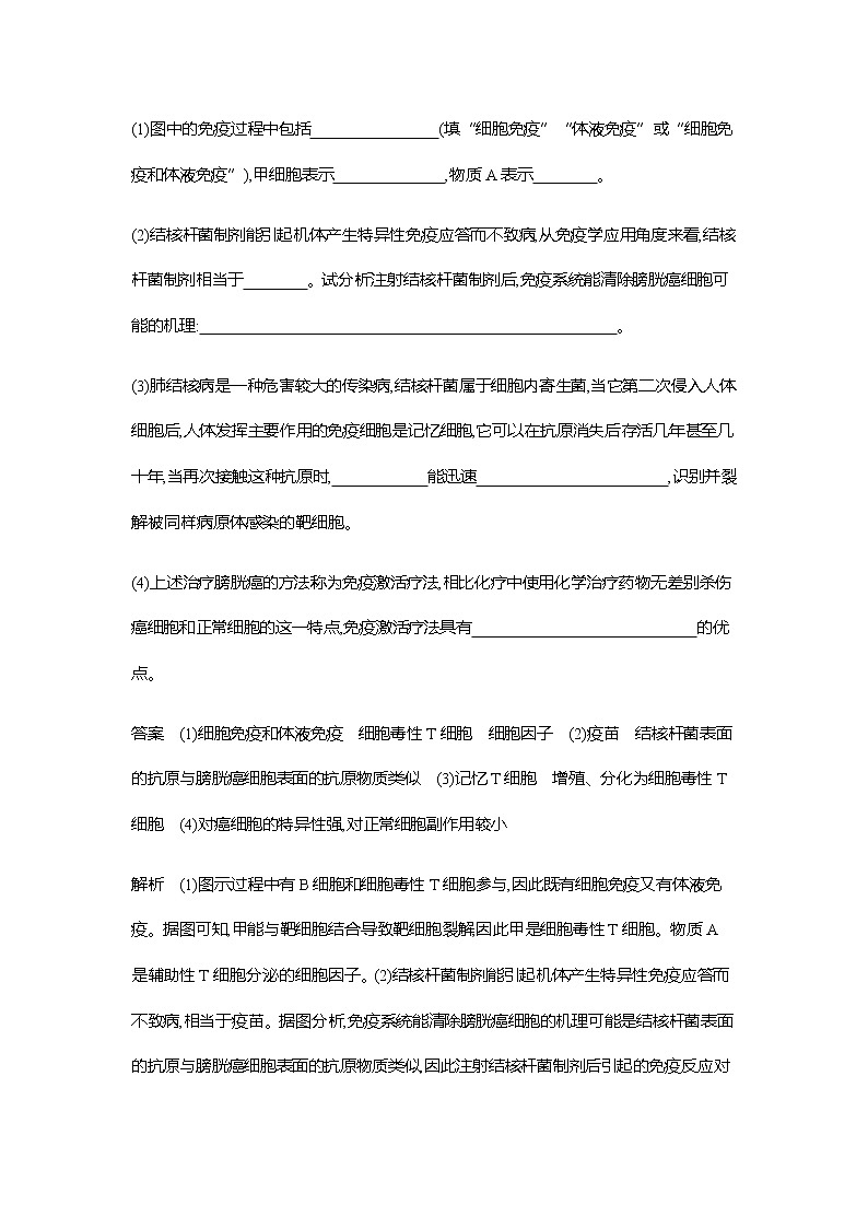 2023届高考生物二轮复习免疫调节作业（广东版）含答案03